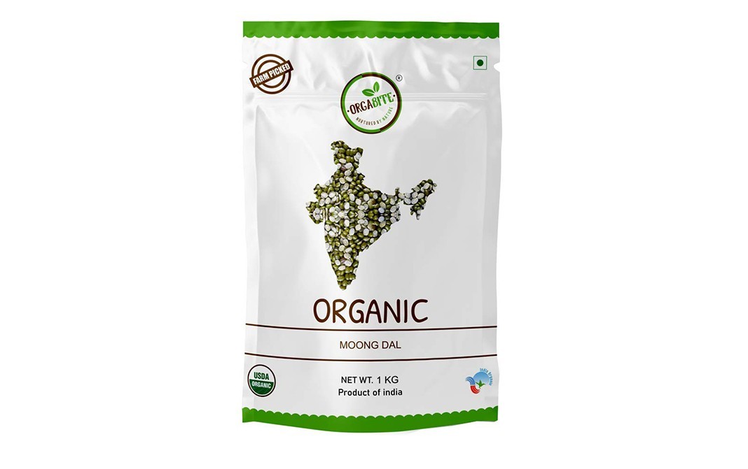 Orgabite Organic Moong Dal    Pack  1 kilogram